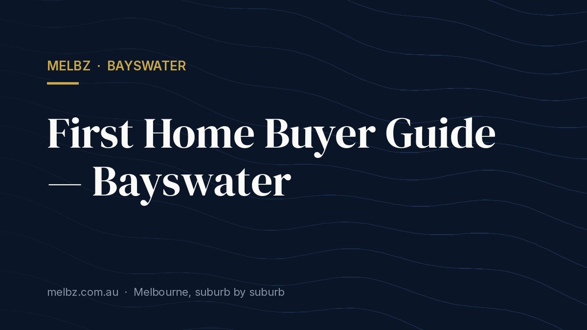 Title card: First Home Buyer Guide — Bayswater