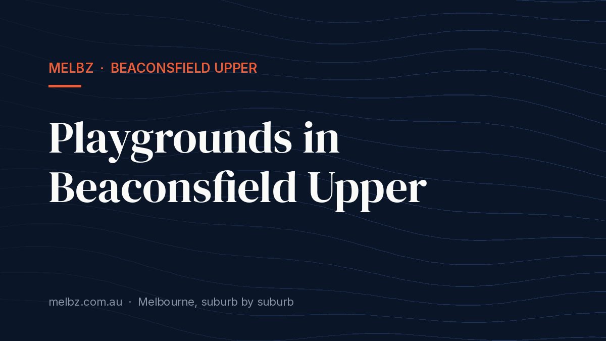 Title card: Playgrounds in Beaconsfield Upper