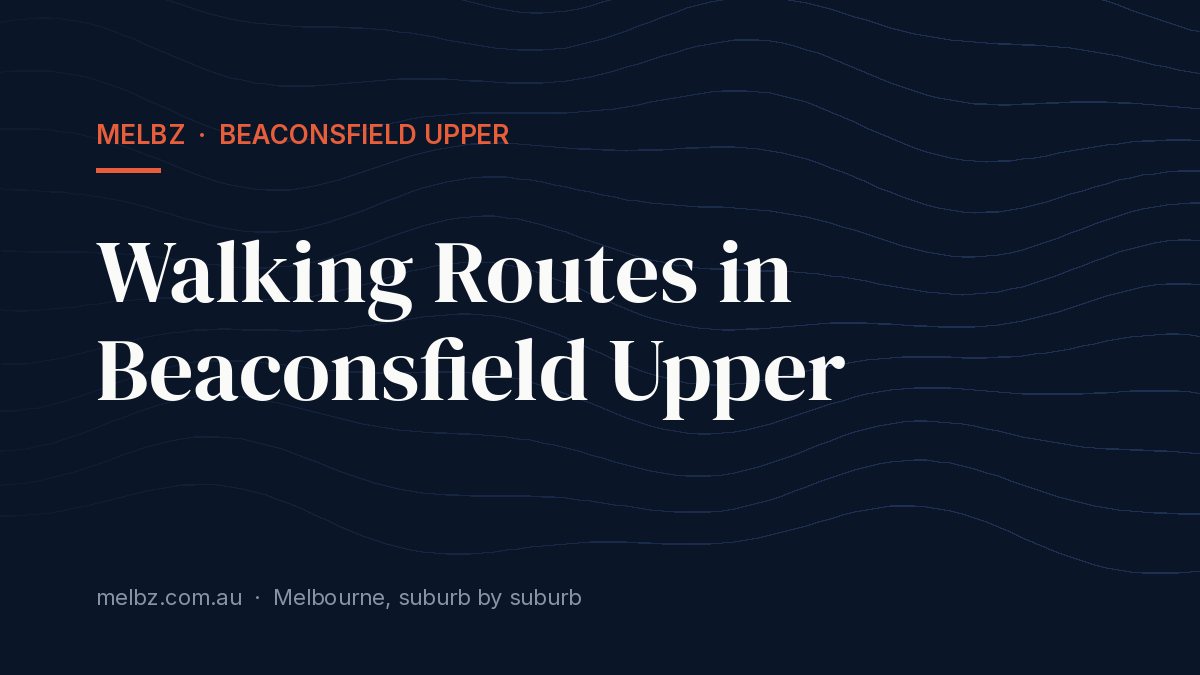 Title card: Walking Routes in Beaconsfield Upper