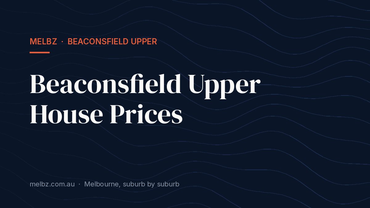 Title card: Beaconsfield Upper House Prices