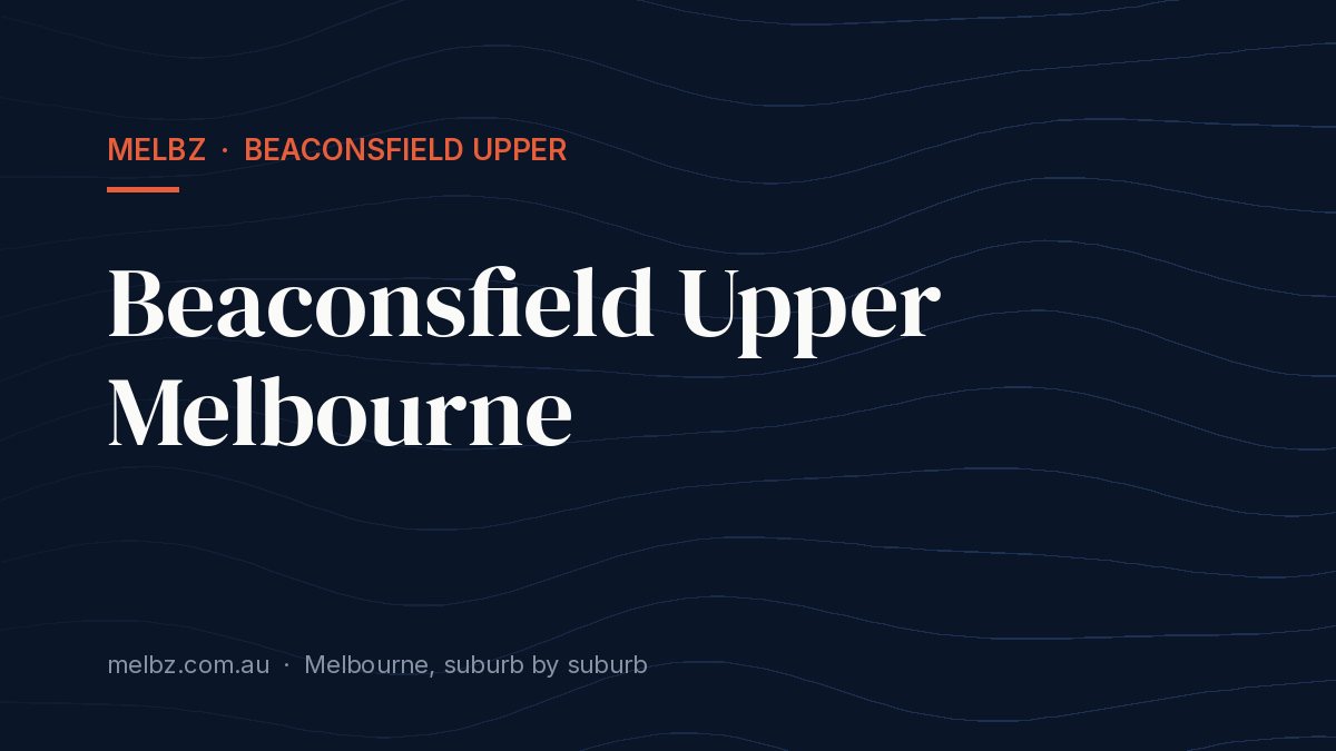 Title card: Beaconsfield Upper Melbourne