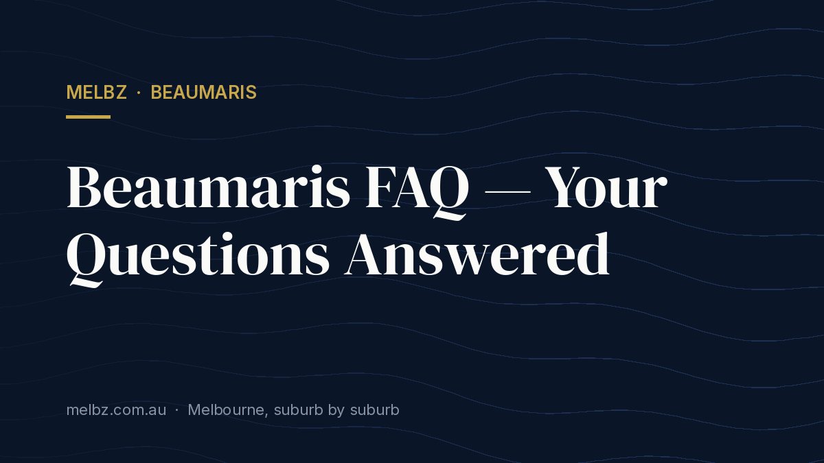 Title card: Beaumaris FAQ — Your Questions Answered