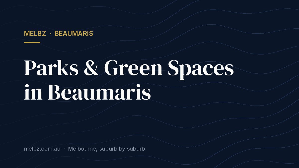Title card: Parks & Green Spaces in Beaumaris