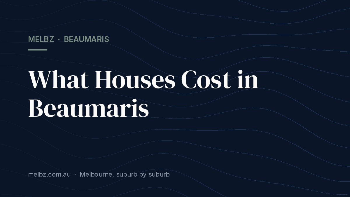 Title card: What Houses Cost in Beaumaris