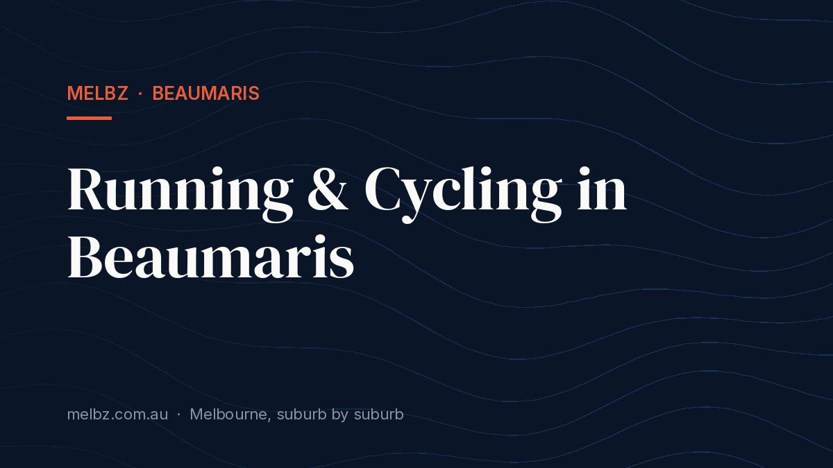 Title card: Running & Cycling in Beaumaris