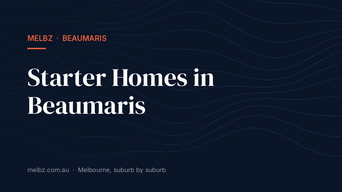 Title card: Starter Homes in Beaumaris