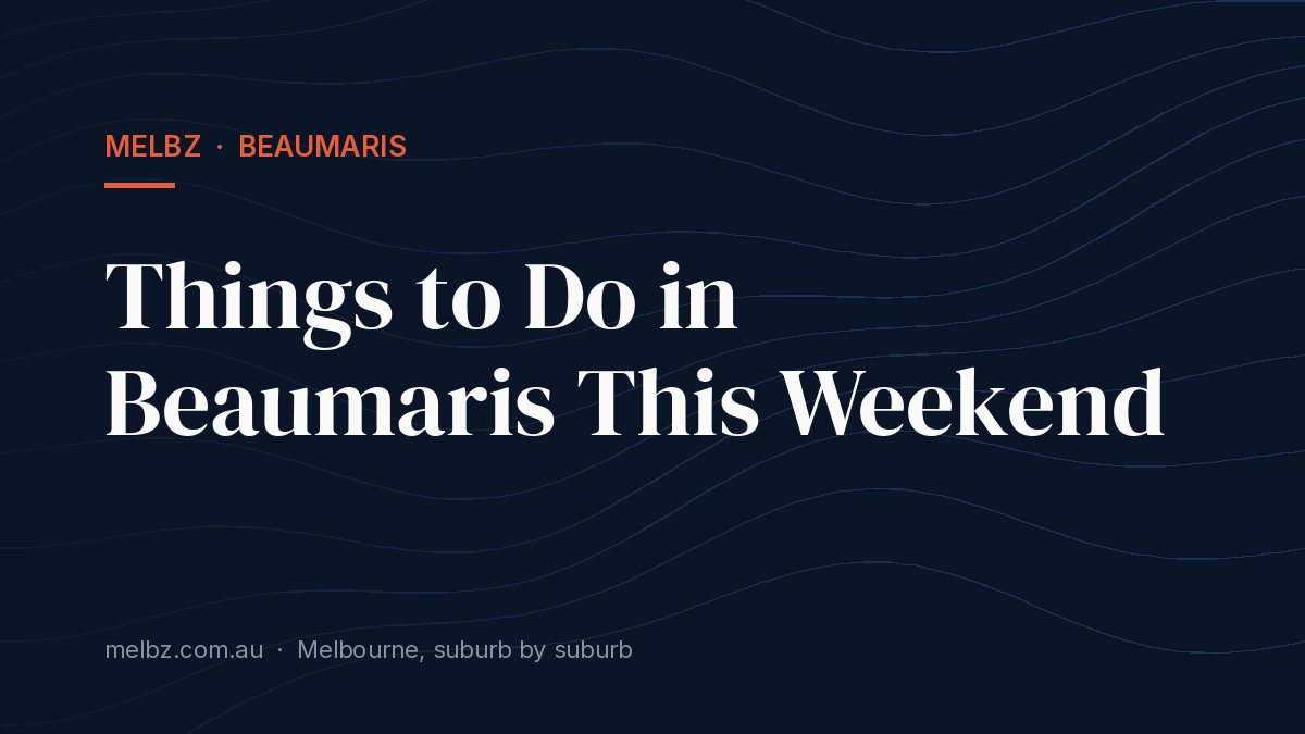 Title card: Things to Do in Beaumaris This Weekend