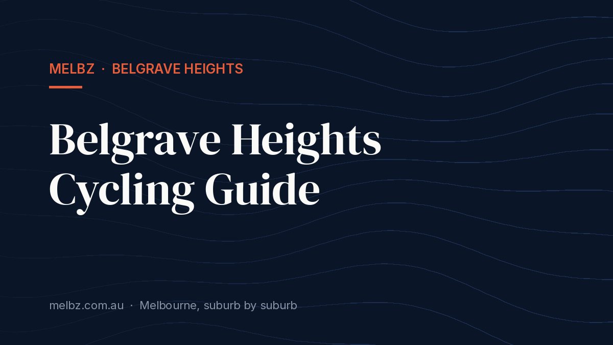 Title card: Belgrave Heights Cycling Guide