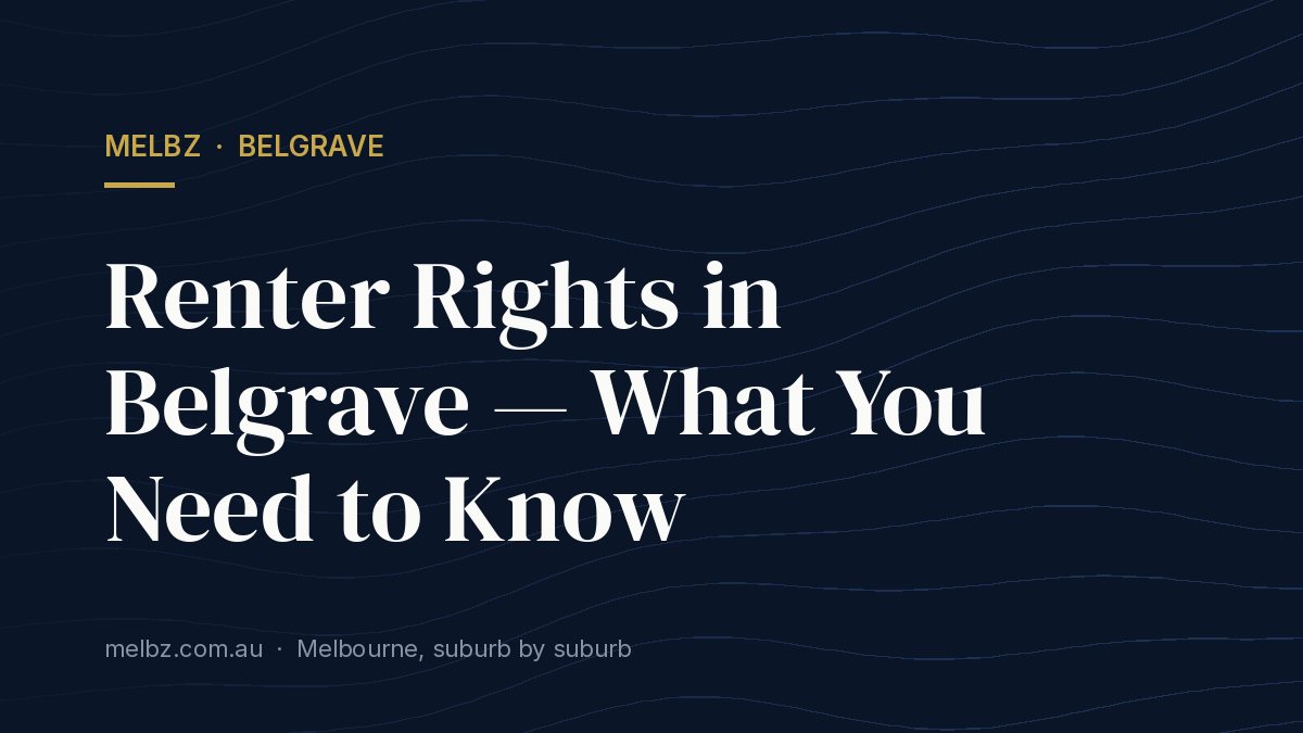 Title card: Renter Rights in Belgrave — What You Need to Know