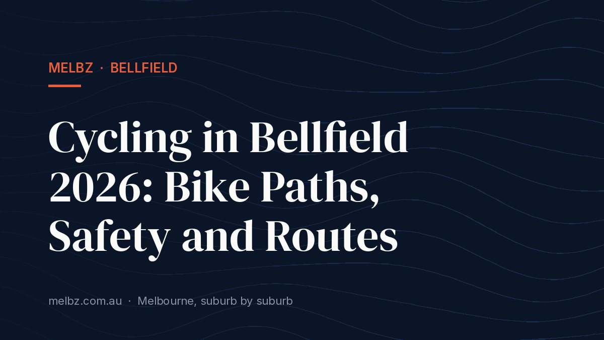 Title card: Cycling in Bellfield 2026: Bike Paths, Safety and Routes