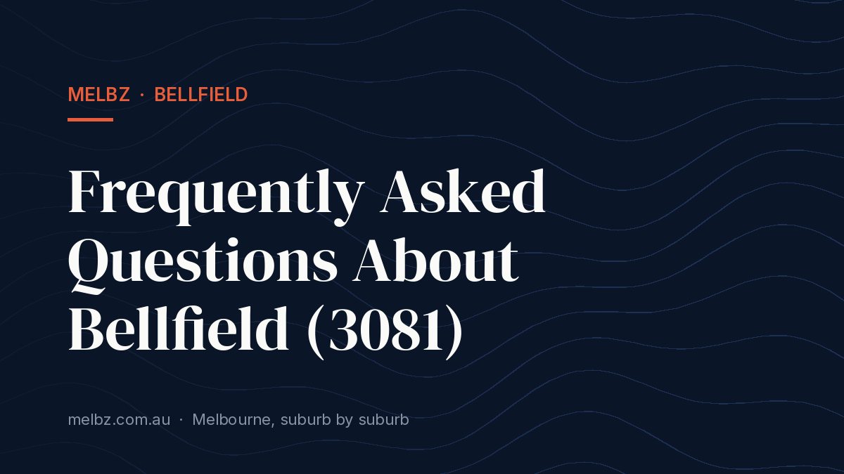 Title card: Frequently Asked Questions About Bellfield (3081)