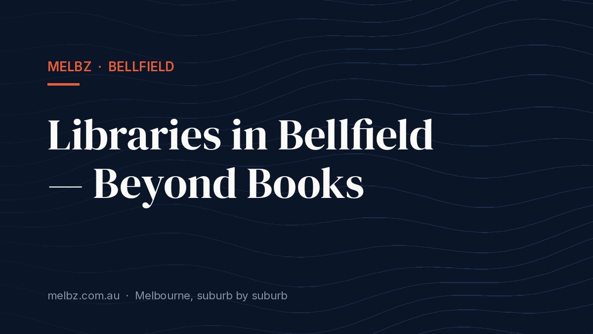 Title card: Libraries in Bellfield — Beyond Books