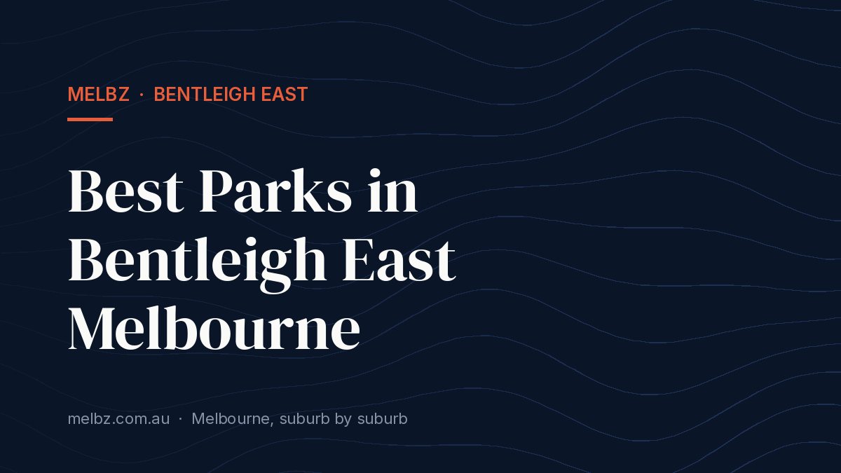 Title card: Best Parks in Bentleigh East Melbourne