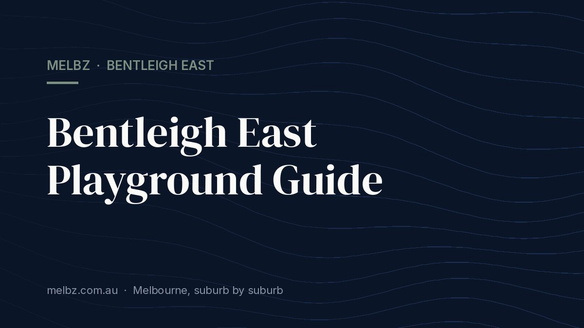 Title card: Bentleigh East Playground Guide