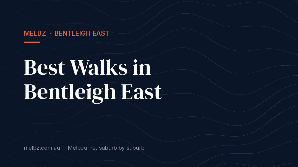 Title card: Best Walks in Bentleigh East