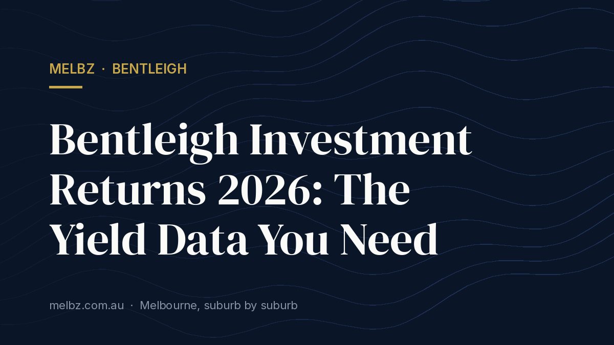 Title card: Bentleigh Investment Returns 2026: The Yield Data You Need