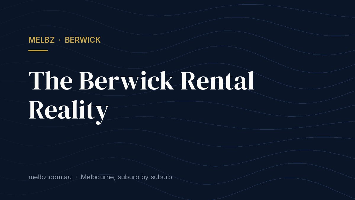 Title card: The Berwick Rental Reality