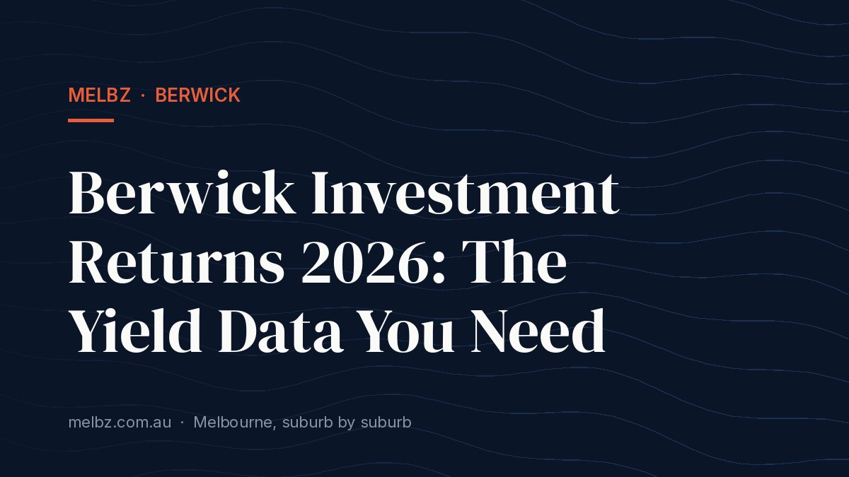 Title card: Berwick Investment Returns 2026: The Yield Data You Need