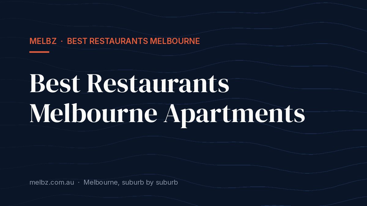 Title card: Best Restaurants Melbourne Apartments