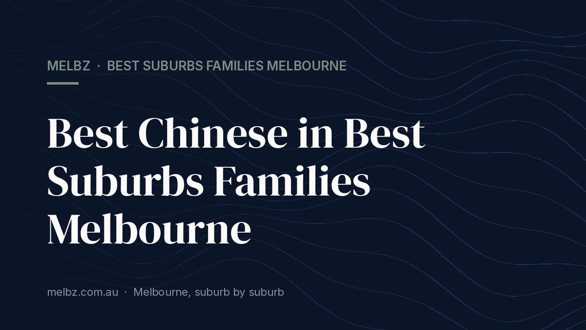 Title card: Best Chinese in Best Suburbs Families Melbourne