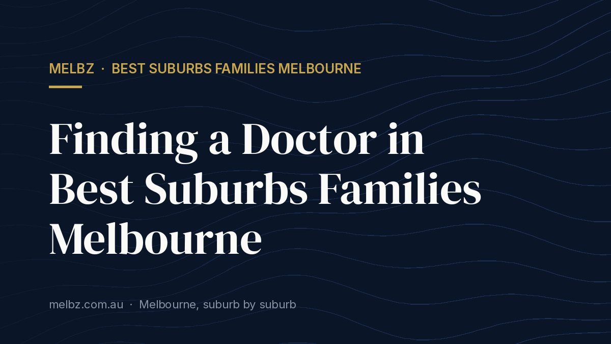 Title card: Finding a Doctor in Best Suburbs Families Melbourne