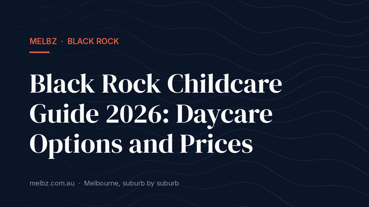 Title card: Black Rock Childcare Guide 2026: Daycare Options and Prices