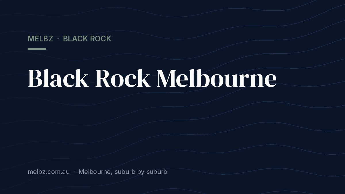Title card: Black Rock Melbourne