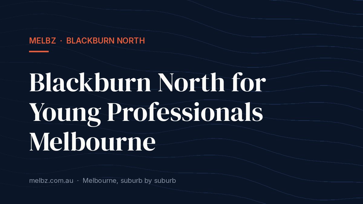 Title card: Blackburn North for Young Professionals Melbourne