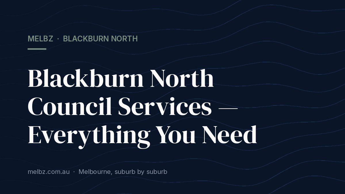 Title card: Blackburn North Council Services — Everything You Need