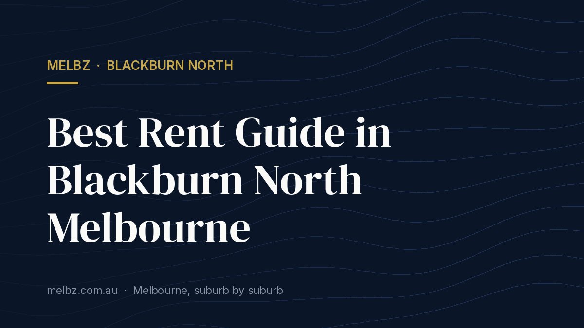 Title card: Best Rent Guide in Blackburn North Melbourne