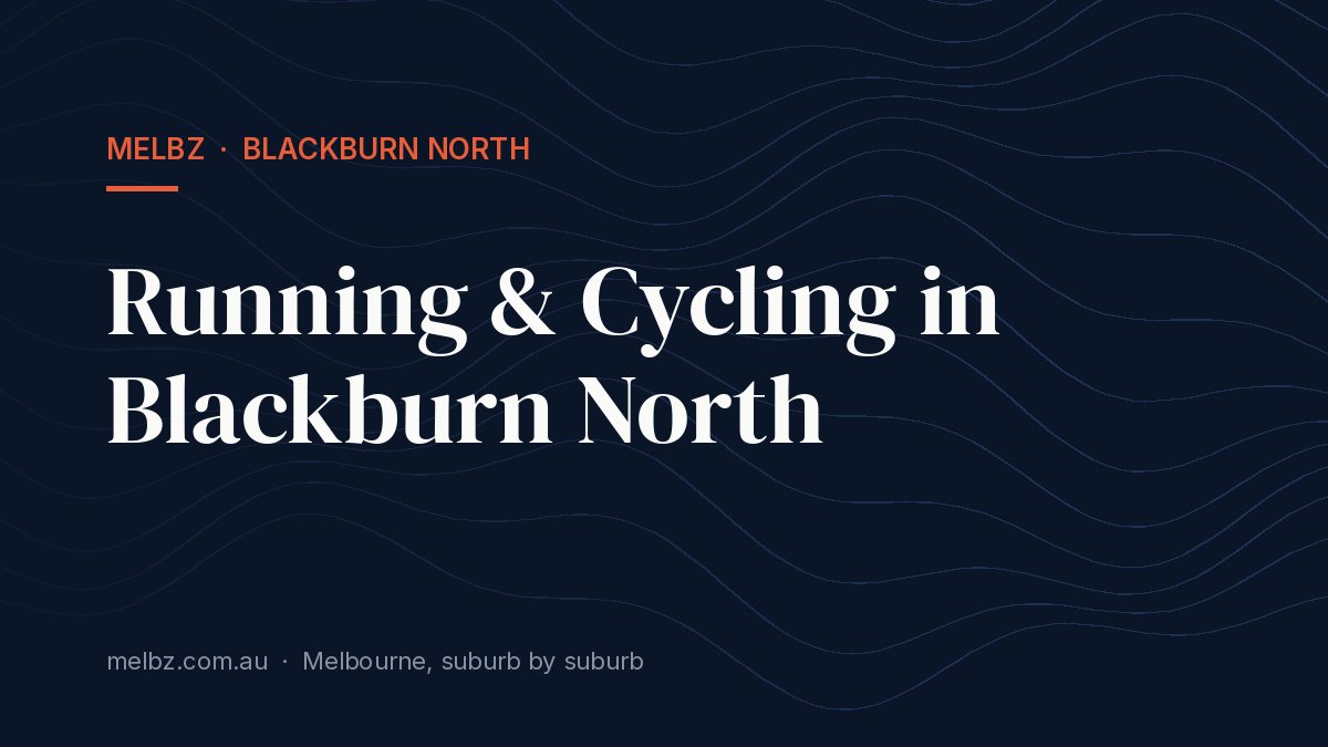 Title card: Running & Cycling in Blackburn North