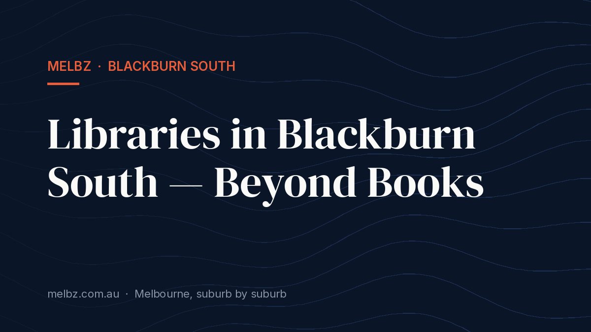 Title card: Libraries in Blackburn South — Beyond Books