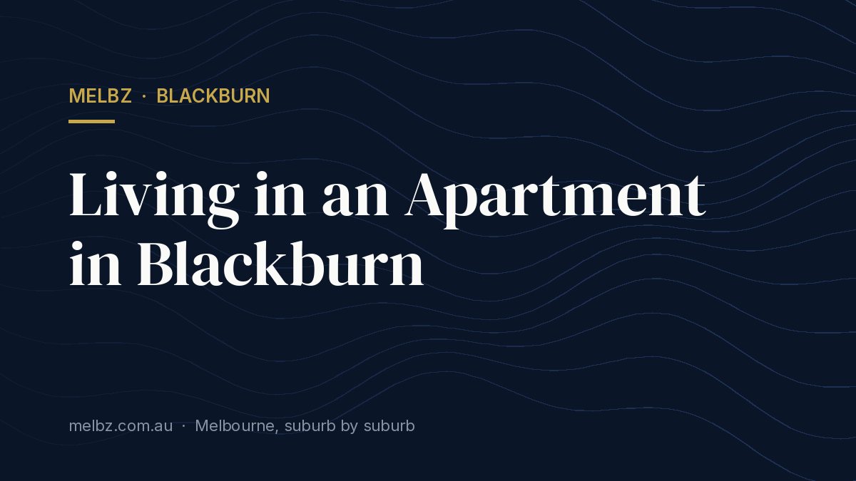 Title card: Living in an Apartment in Blackburn