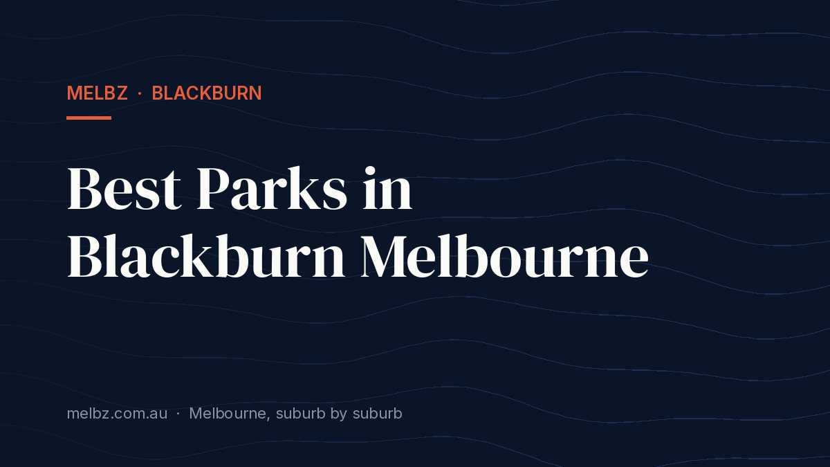 Title card: Best Parks in Blackburn Melbourne