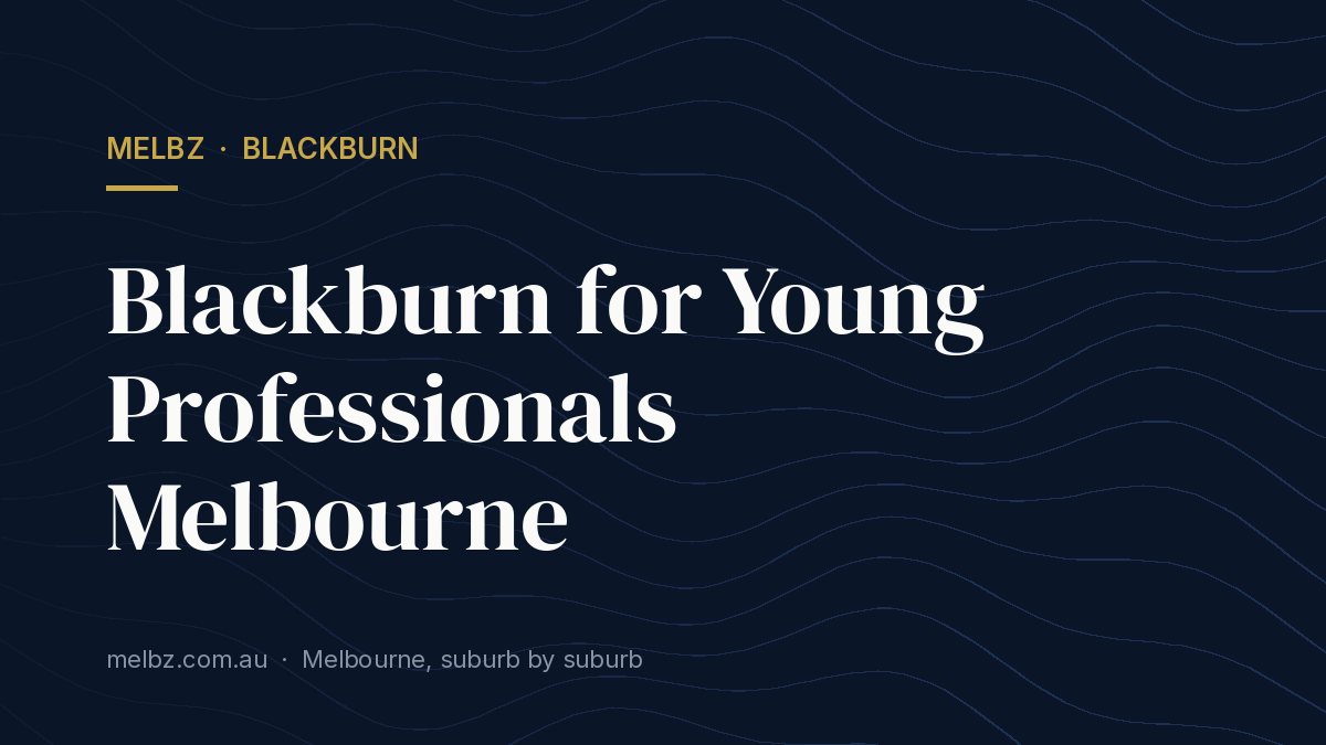 Title card: Blackburn for Young Professionals Melbourne