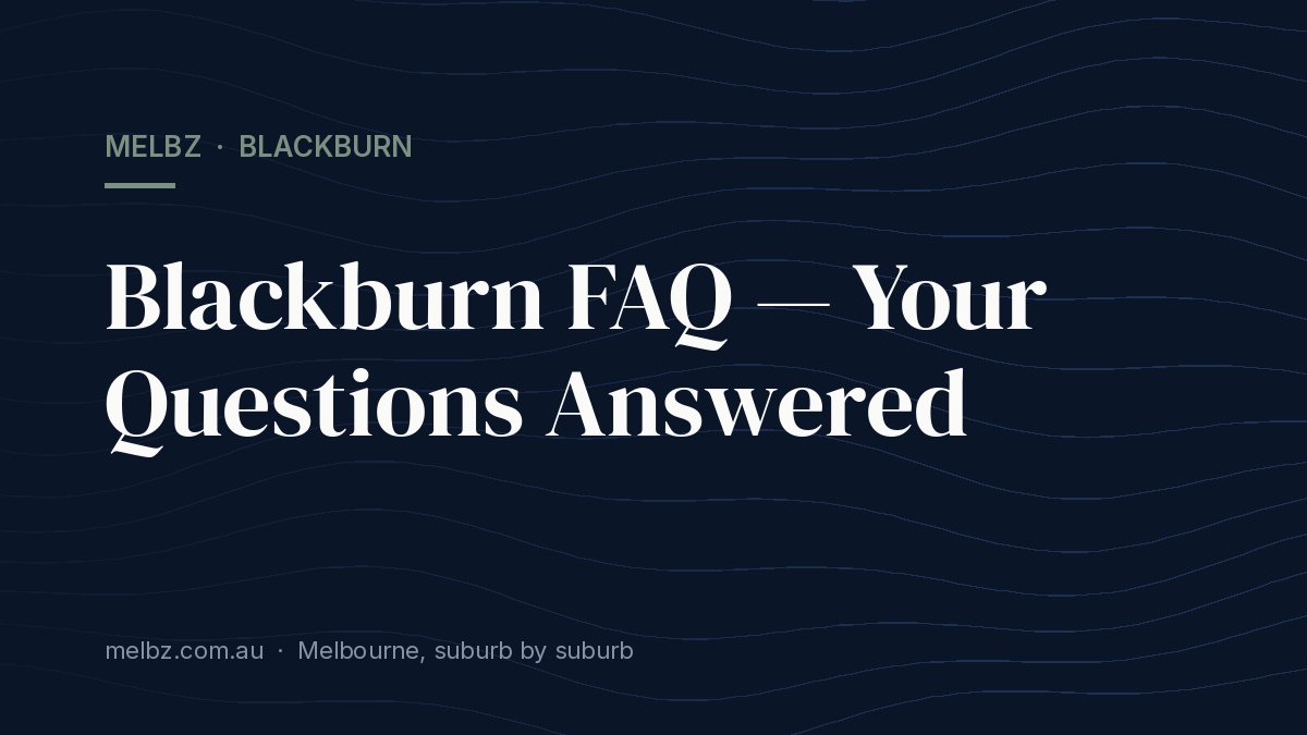 Title card: Blackburn FAQ — Your Questions Answered