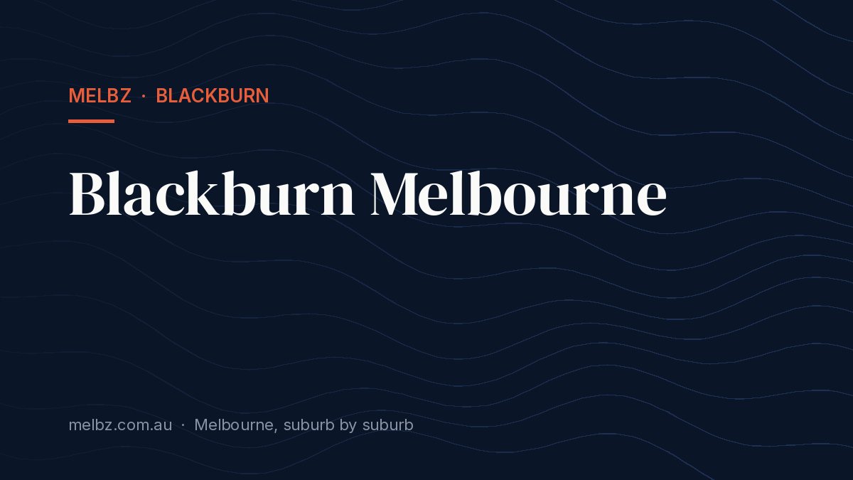 Title card: Blackburn Melbourne