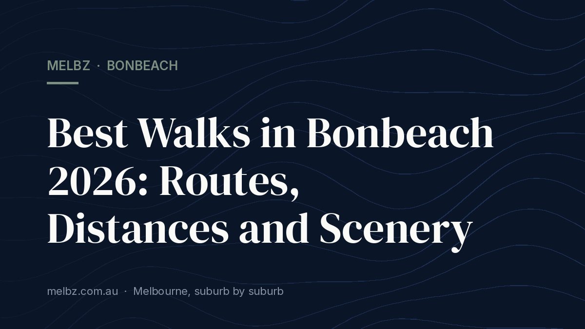 Title card: Best Walks in Bonbeach 2026: Routes, Distances and Scenery