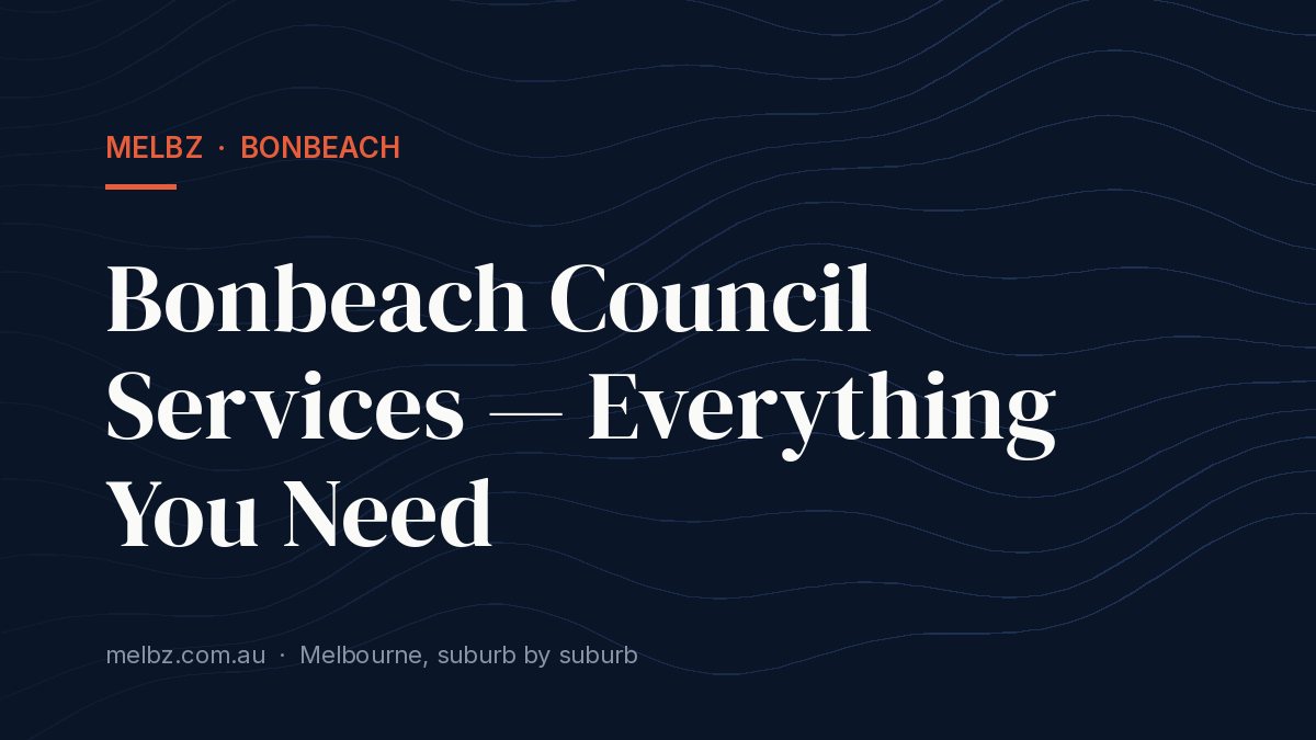 Title card: Bonbeach Council Services — Everything You Need