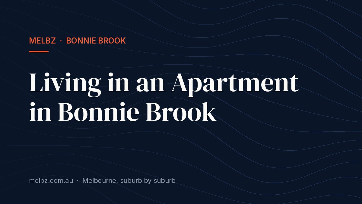 Title card: Living in an Apartment in Bonnie Brook