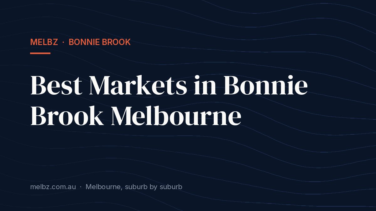 Title card: Best Markets in Bonnie Brook Melbourne