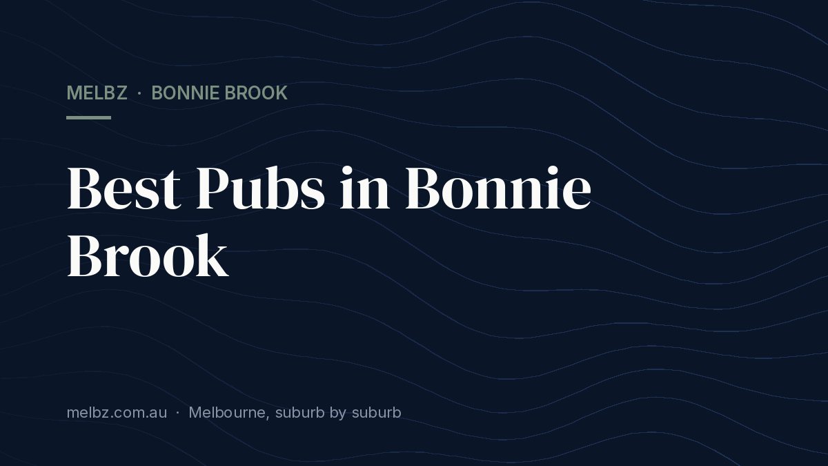 Title card: Best Pubs in Bonnie Brook