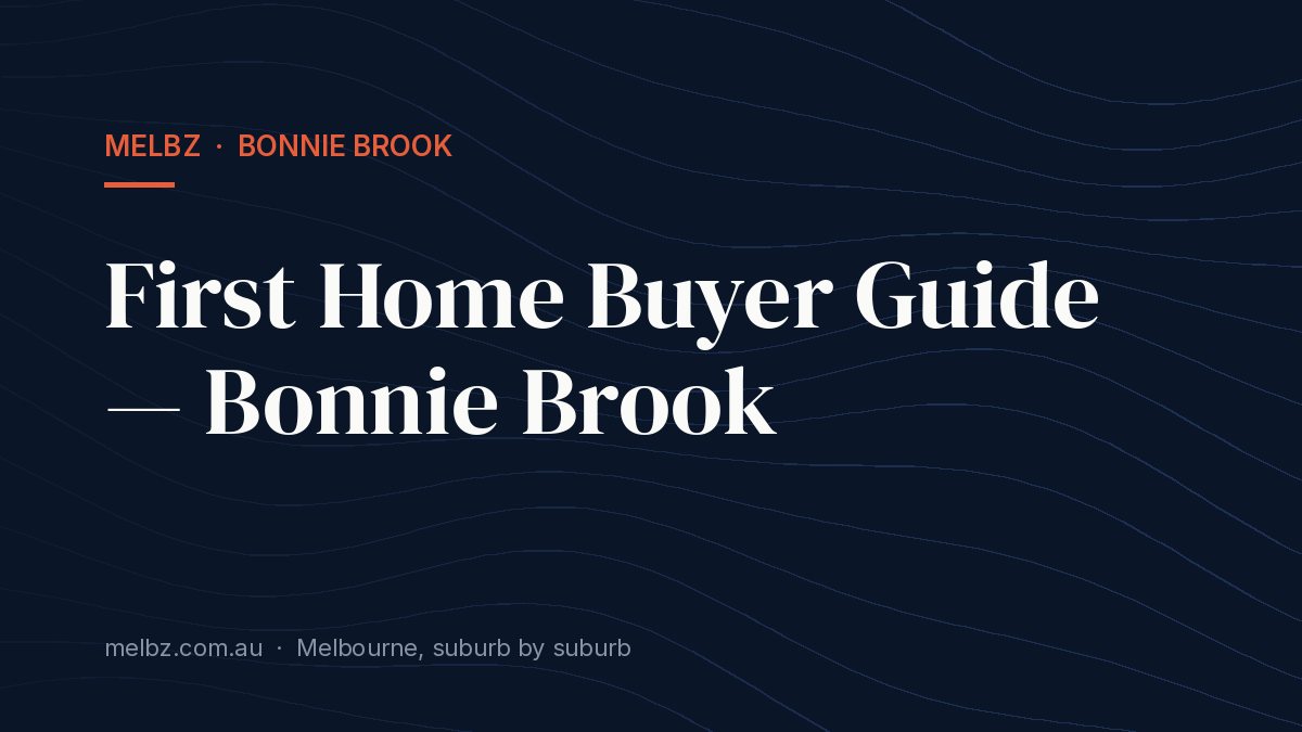 Title card: First Home Buyer Guide — Bonnie Brook