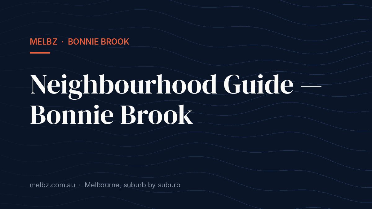 Title card: Neighbourhood Guide — Bonnie Brook