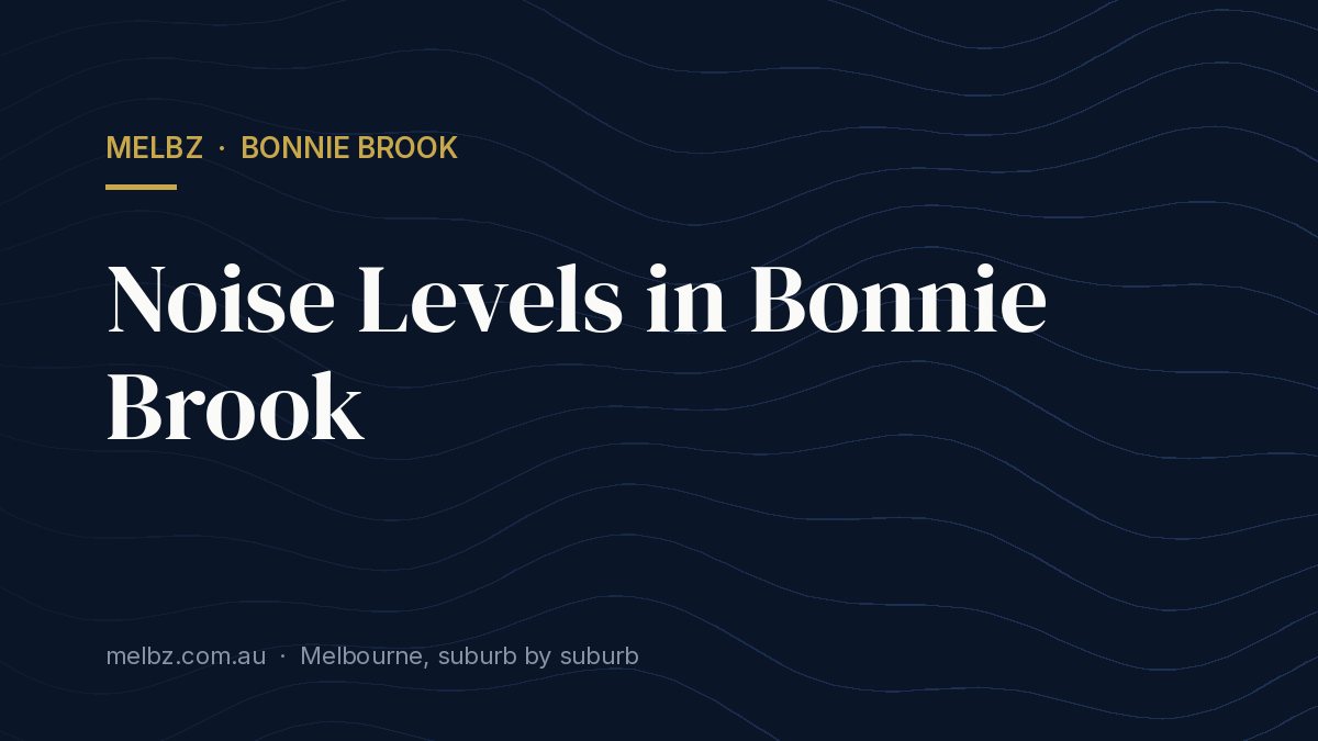 Title card: Noise Levels in Bonnie Brook