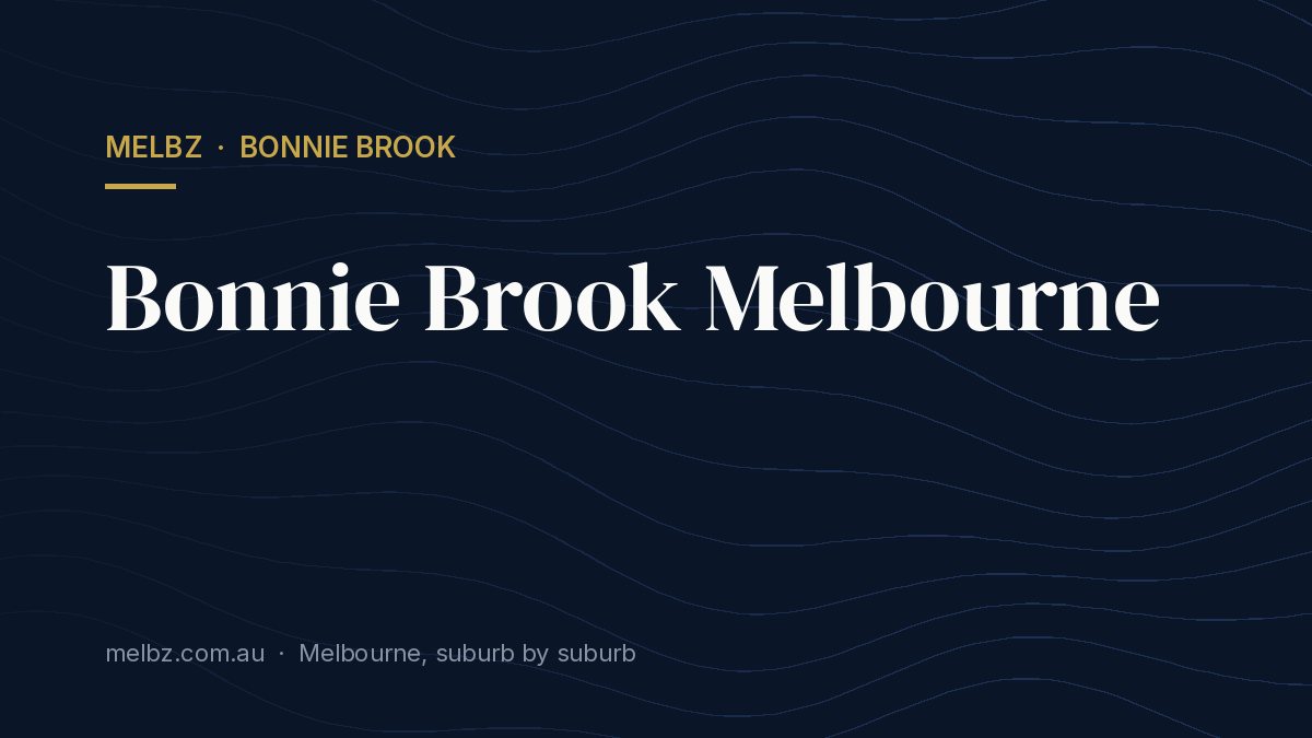 Title card: Bonnie Brook Melbourne