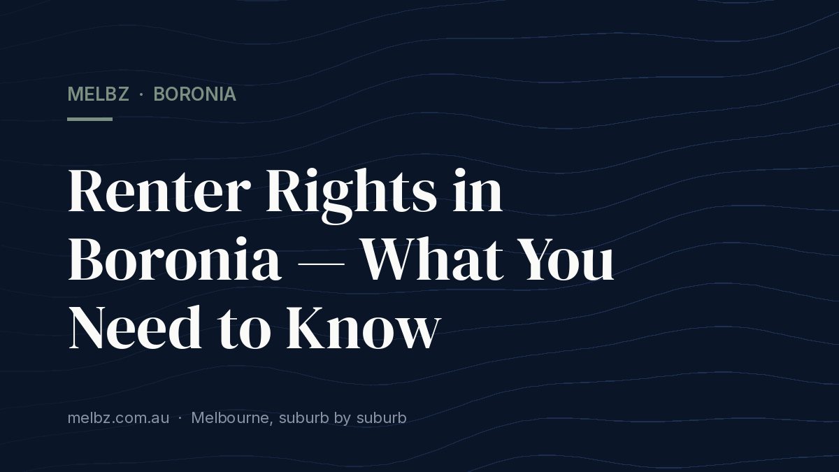 Title card: Renter Rights in Boronia — What You Need to Know