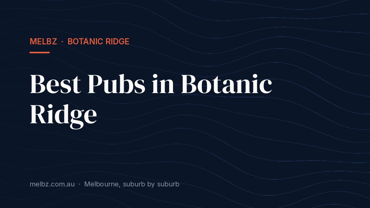 Title card: Best Pubs in Botanic Ridge