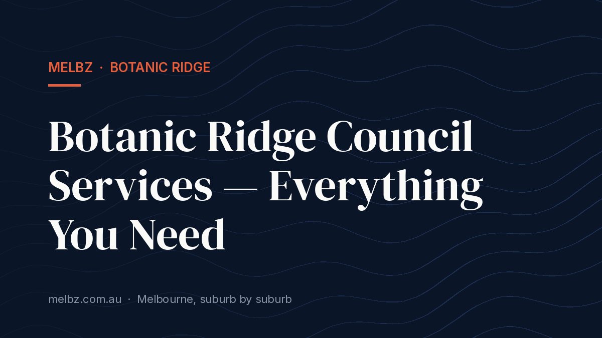 Title card: Botanic Ridge Council Services — Everything You Need