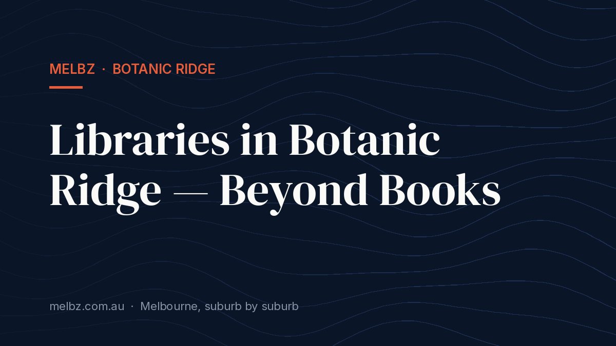 Title card: Libraries in Botanic Ridge — Beyond Books